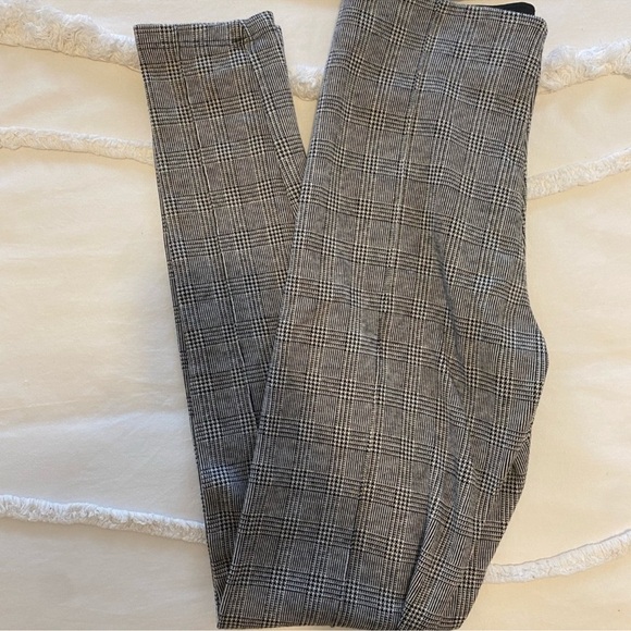 Zara Basic Black White Houndstooth Leggings Size Small - Picture 8 of 11